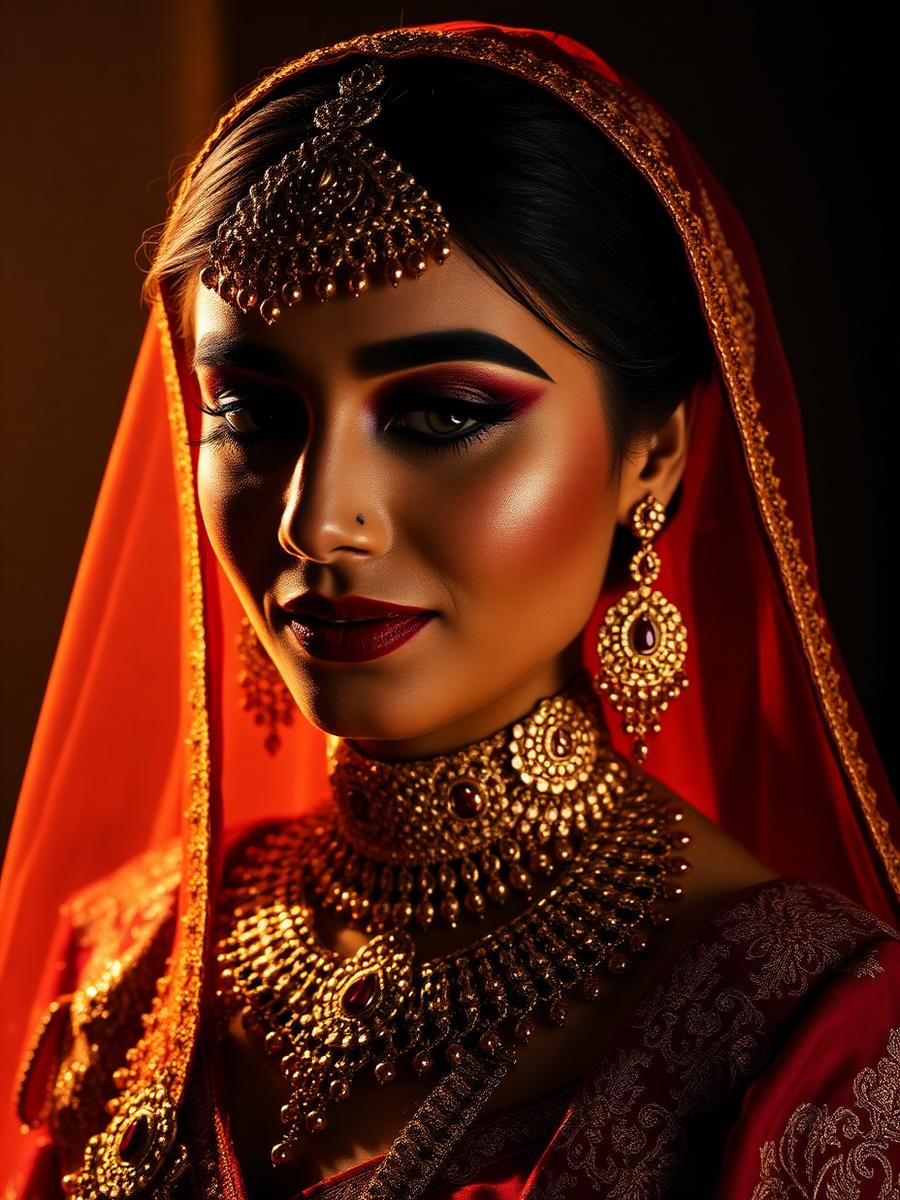 Bridal makeup look