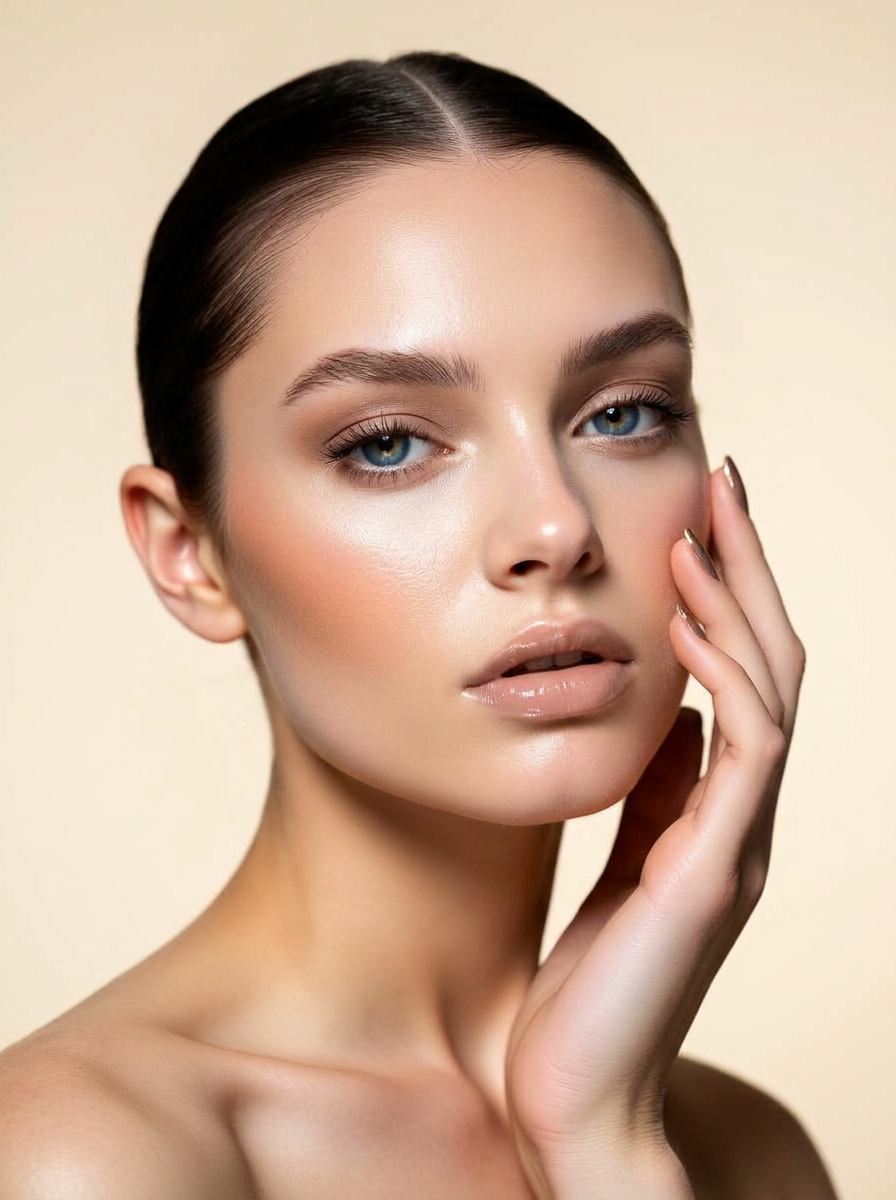 Natural makeup look